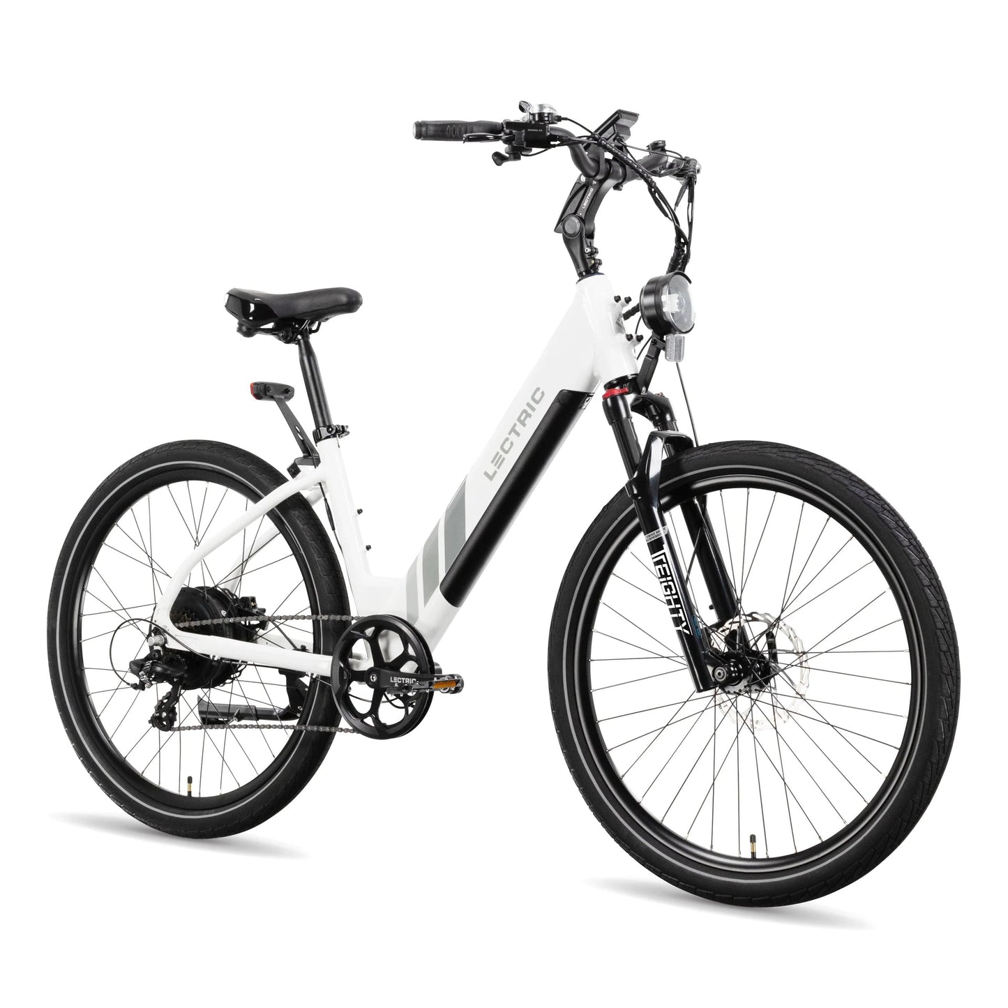 Lectric XPress White Step Thru E-Bike