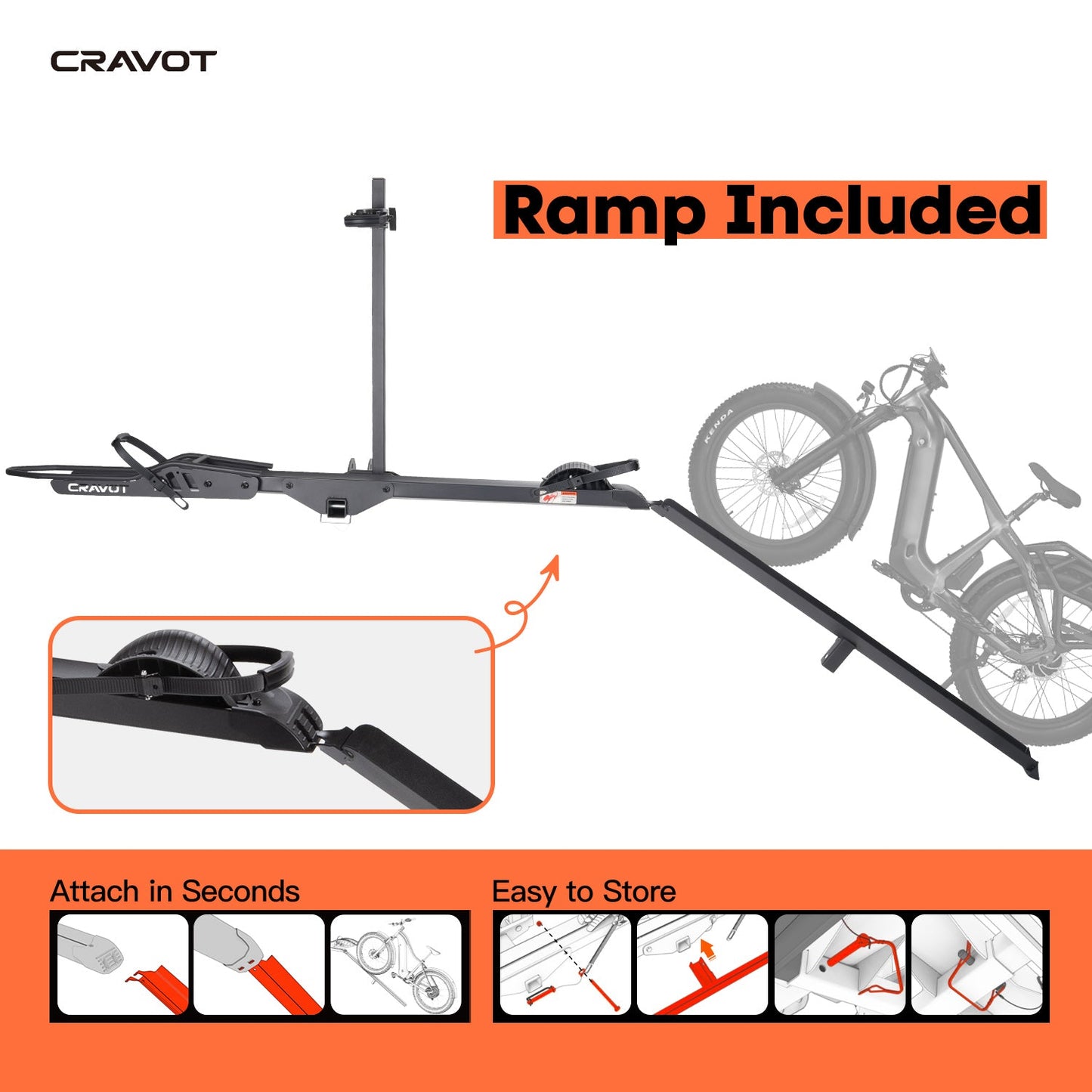 CRAVOT CyberRack E1 (25) Hitch Bike Rack (Single)