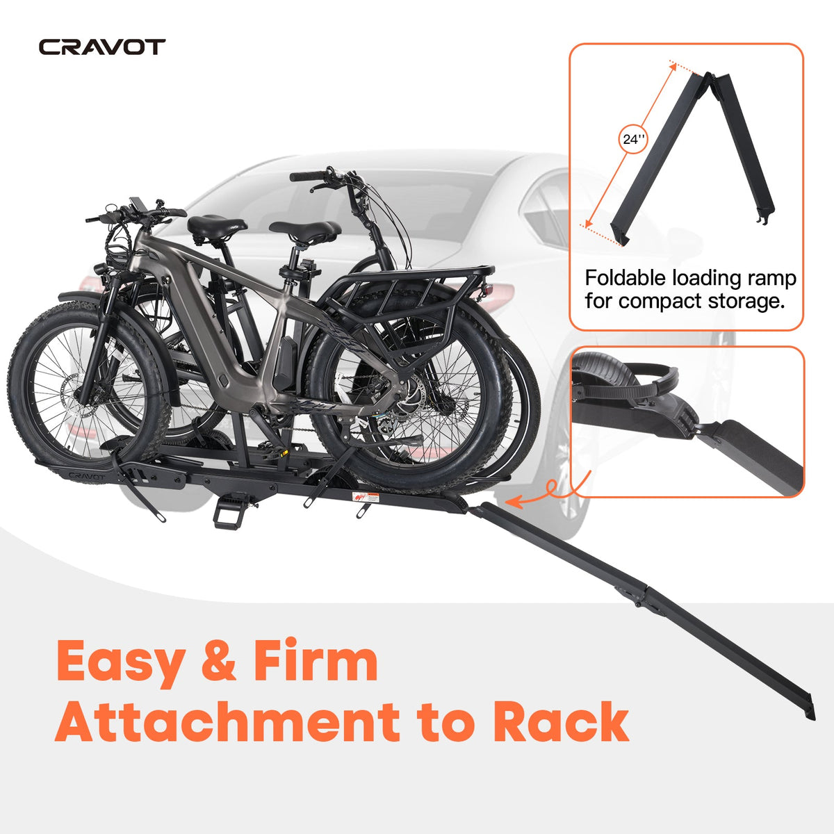 CRAVOT CyberRack E2 PLUS 히치 자전거 랙(듀얼)