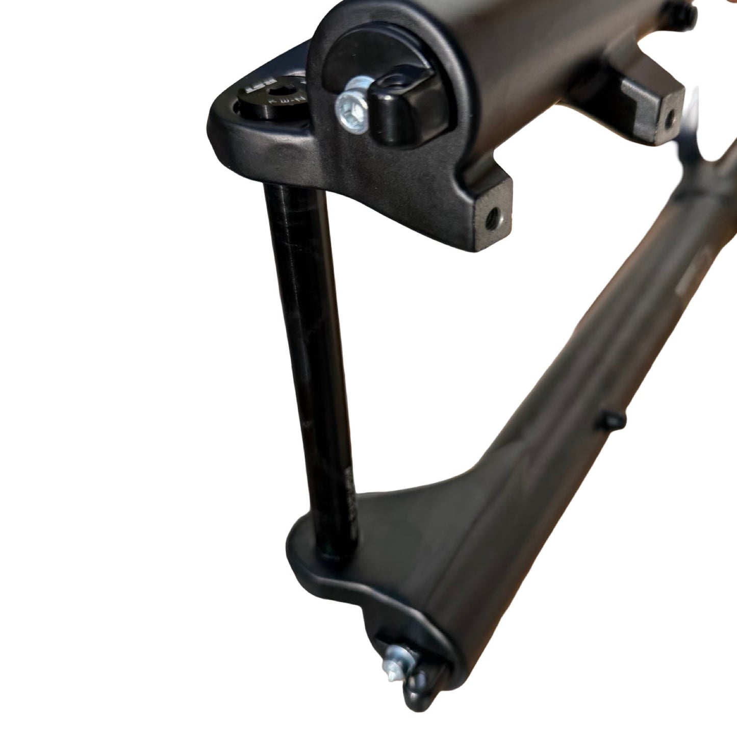 RST Guide Dual Crown Fork (26” Fat Tire) + Motorcycle Style LED Headlight Kit (12V, 2-pin Julet)