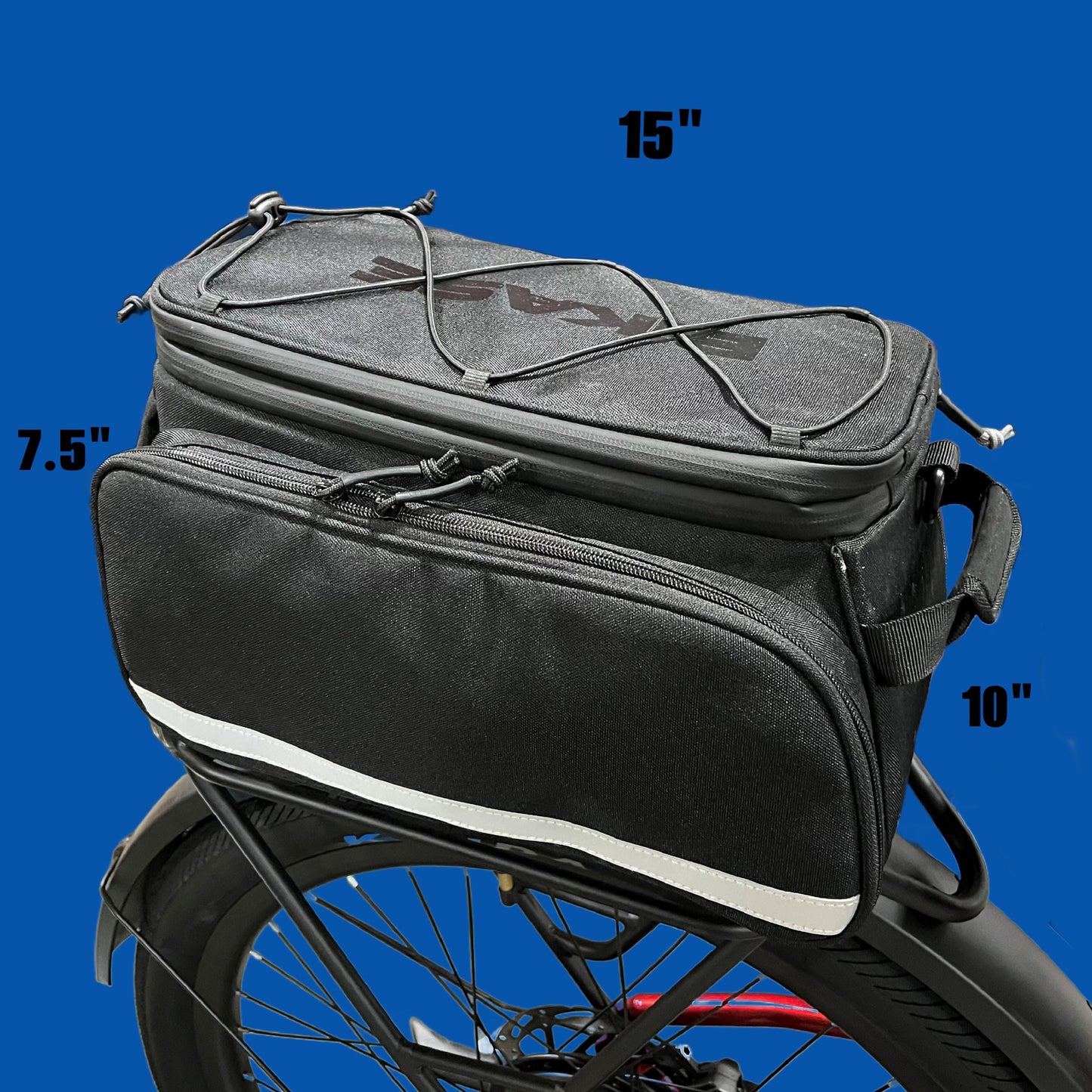 MIK Trunk Bag Big Daddy Bicycle Rack Bag (works only with MIK Rack - not Included)