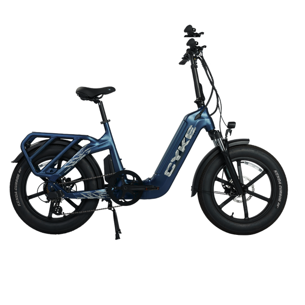 CYKE Grizzly Foldable E-Bike Classic Blue