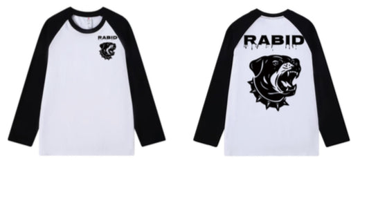 Rabid E-Bike Long Sleeve Raglan T-Shirt  Black