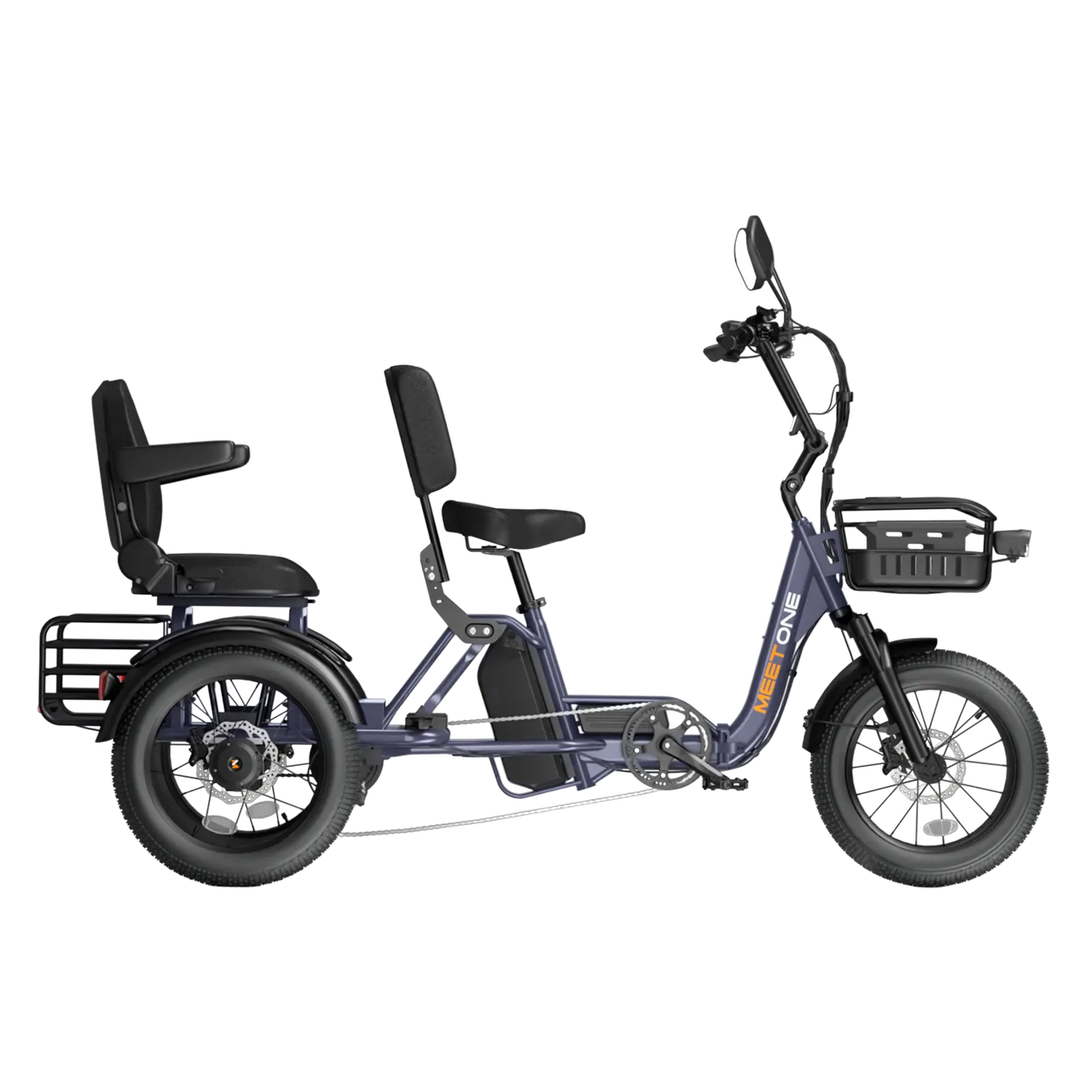 Meet One Pair Electric Trike with Passenger Seat