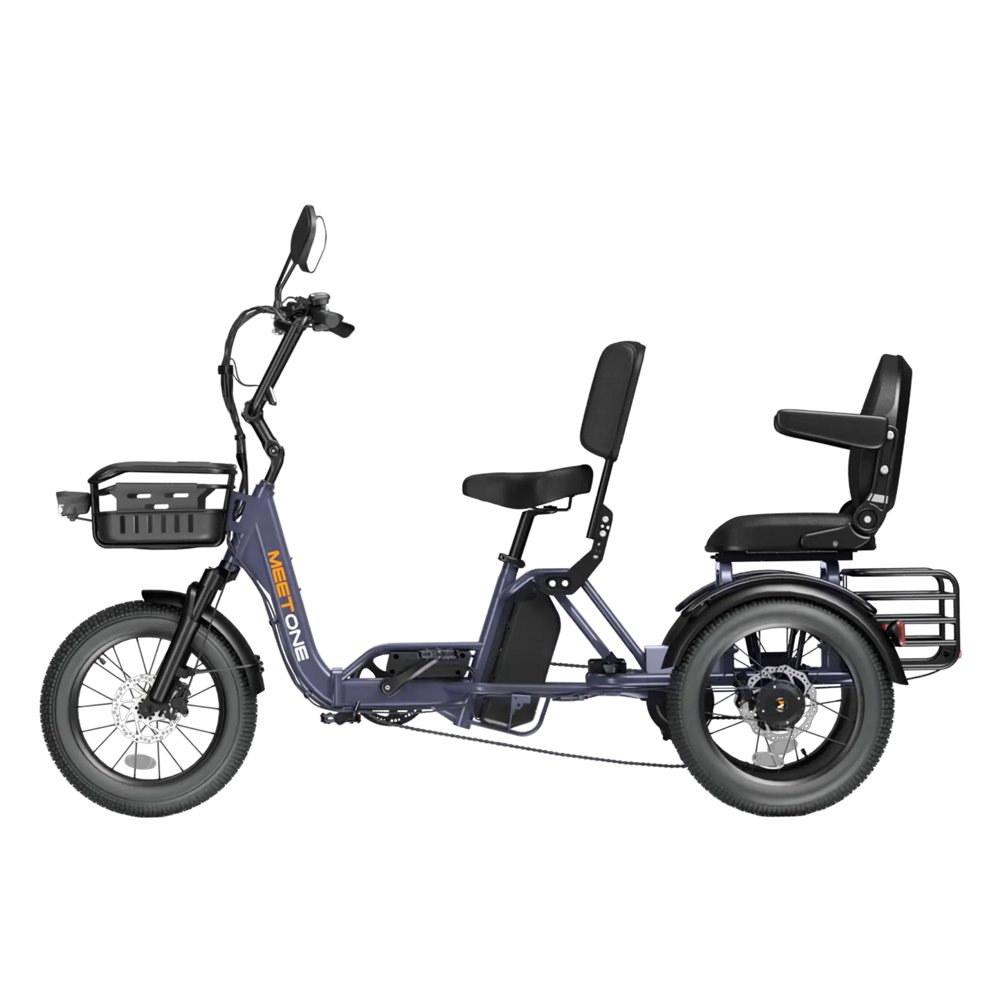 Meet One Pair Electric Trike with Passenger Seat