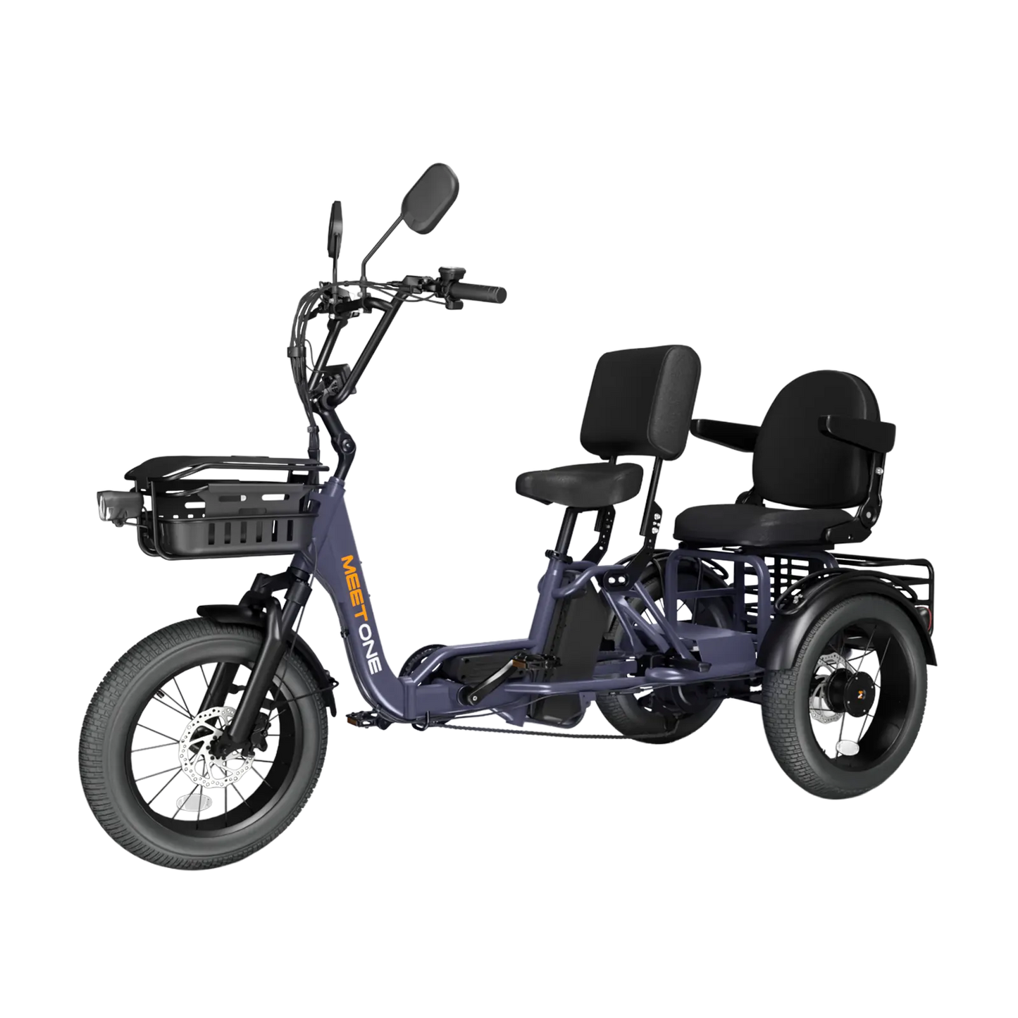 Meet One Pair Electric Trike with Passenger Seat