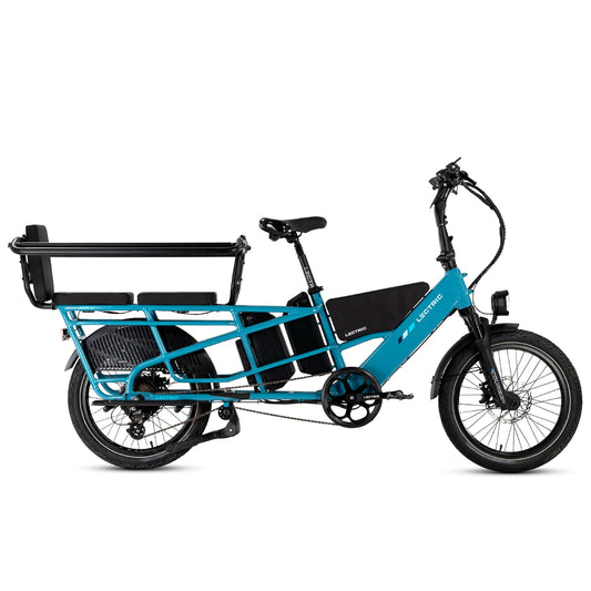 Lectric Xpedition 2.0 Raindrop Blue Dual Battery Cargo E-Bike